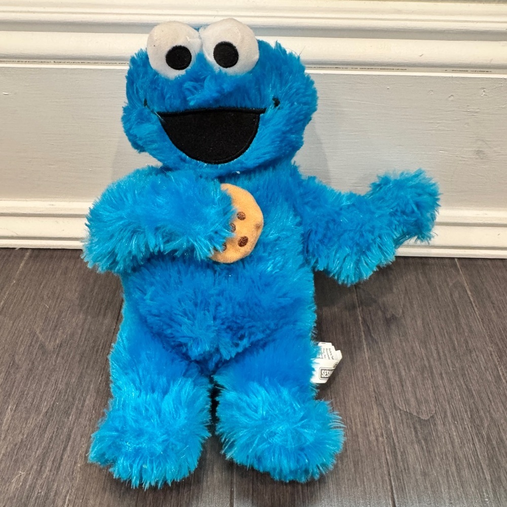 Sesame Street Cookie Monster 10” in Blue Plush Stuffed Animal Toddler Kids Baby - Picture 1 of 9